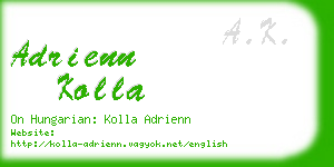 adrienn kolla business card